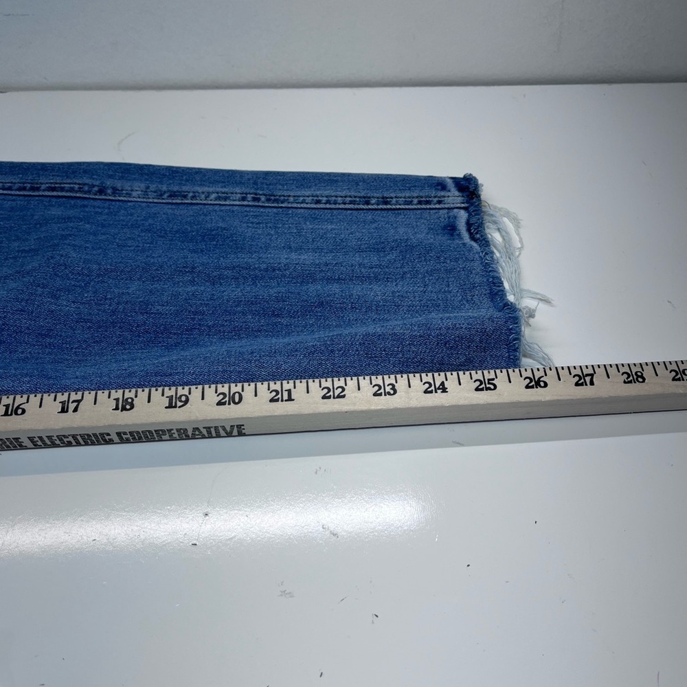 Vervet Womens High Rise Raw Hem‎ Cropped Wide Leg Jeans Women’s 25 - Picture 8 of 8